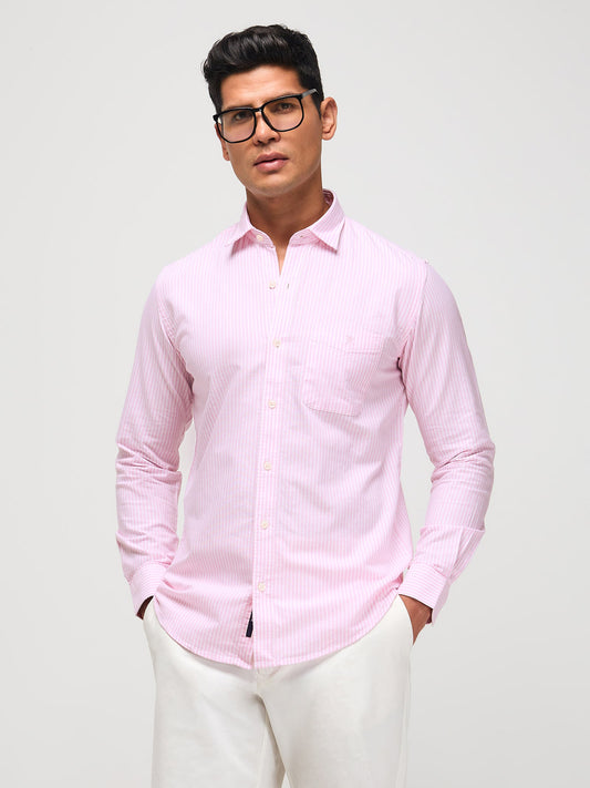 Textured Striped Shirt