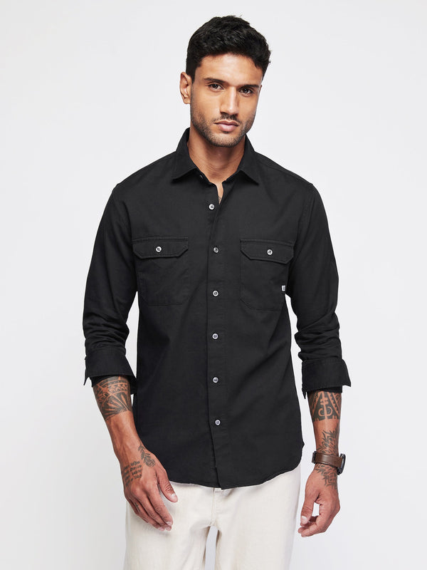 Double Pocket Twill Shirt