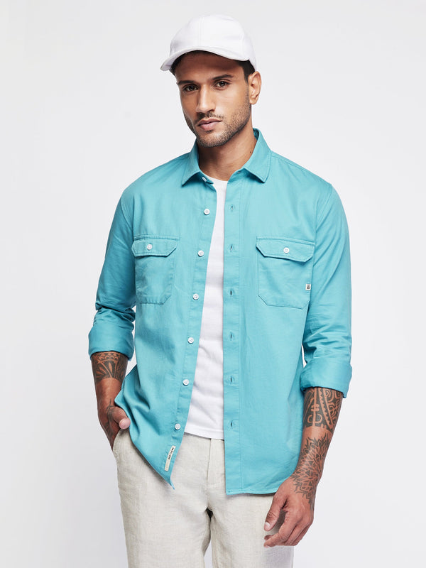 Double Pocket Twill Shirt