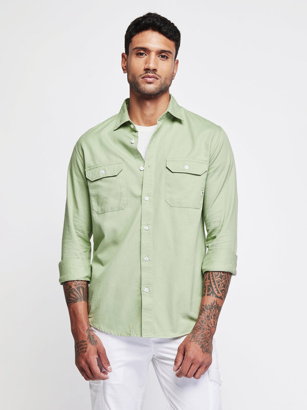 Double Pocket Twill Shirt