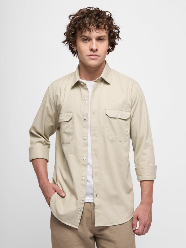 Double Pocket Twill Shirt