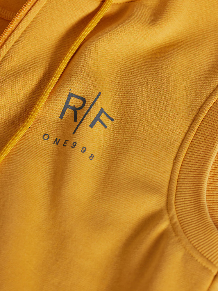 Yellow  Plain  Sweatshirt