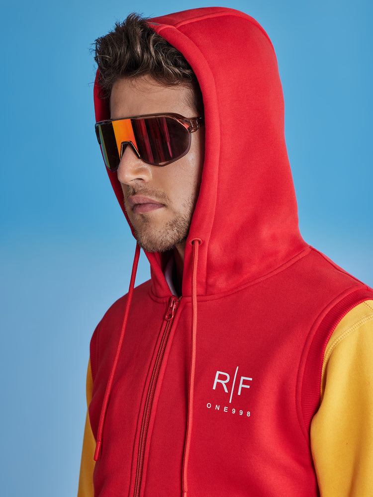 Red  Plain  Sweatshirt