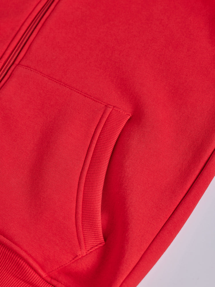 Red  Plain  Sweatshirt