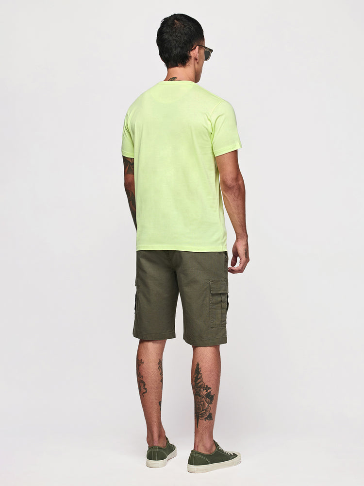 Green Cotton Crew T-Shirts