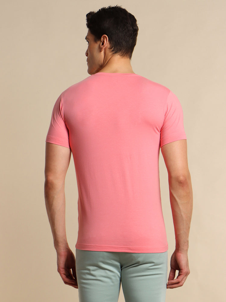 Cotton Stretch V-neck T-Shirt