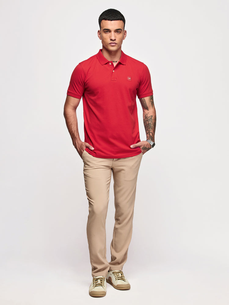 Cotton Stretch Pique Polo