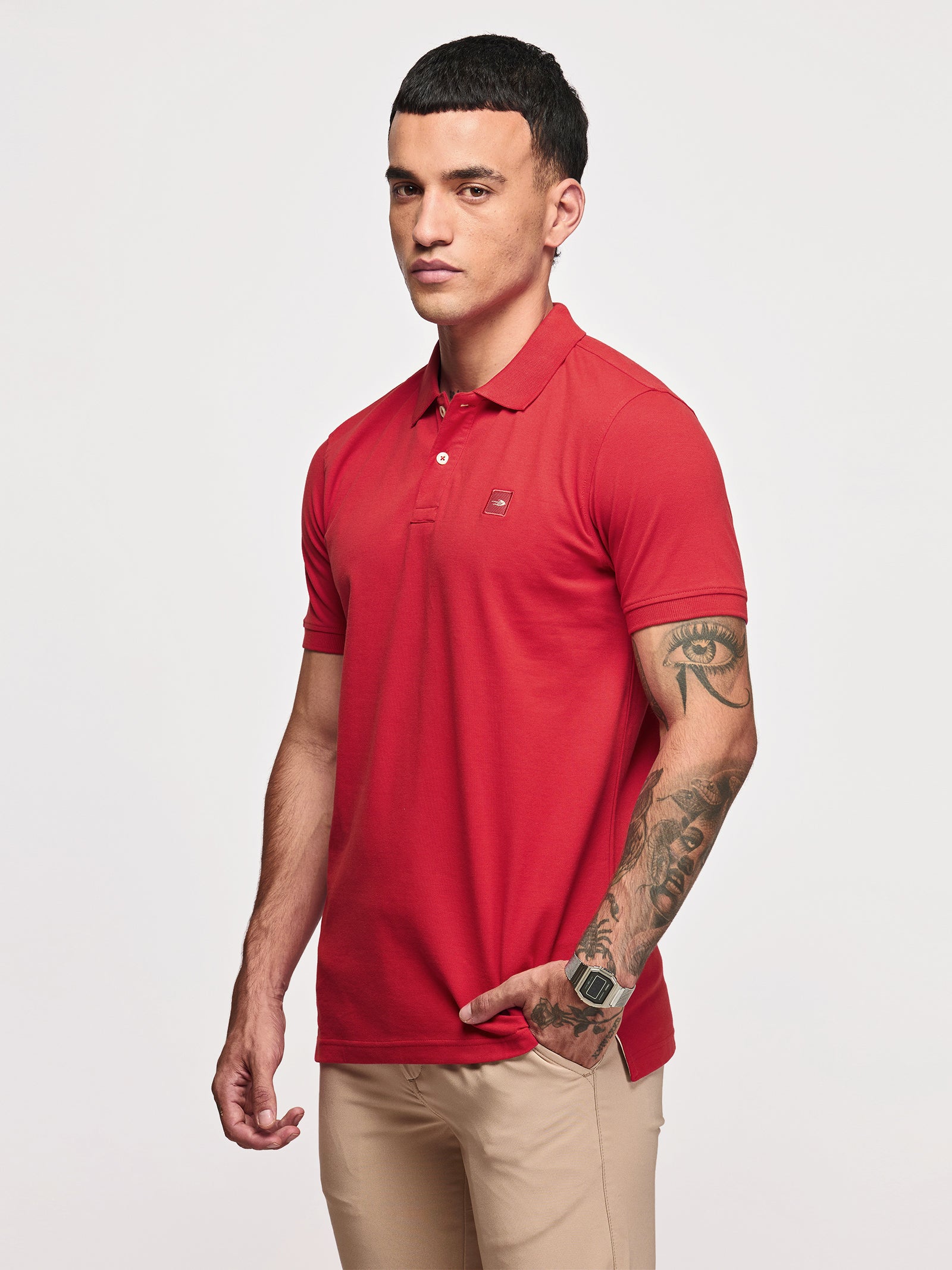 Cotton Stretch Pique Polo