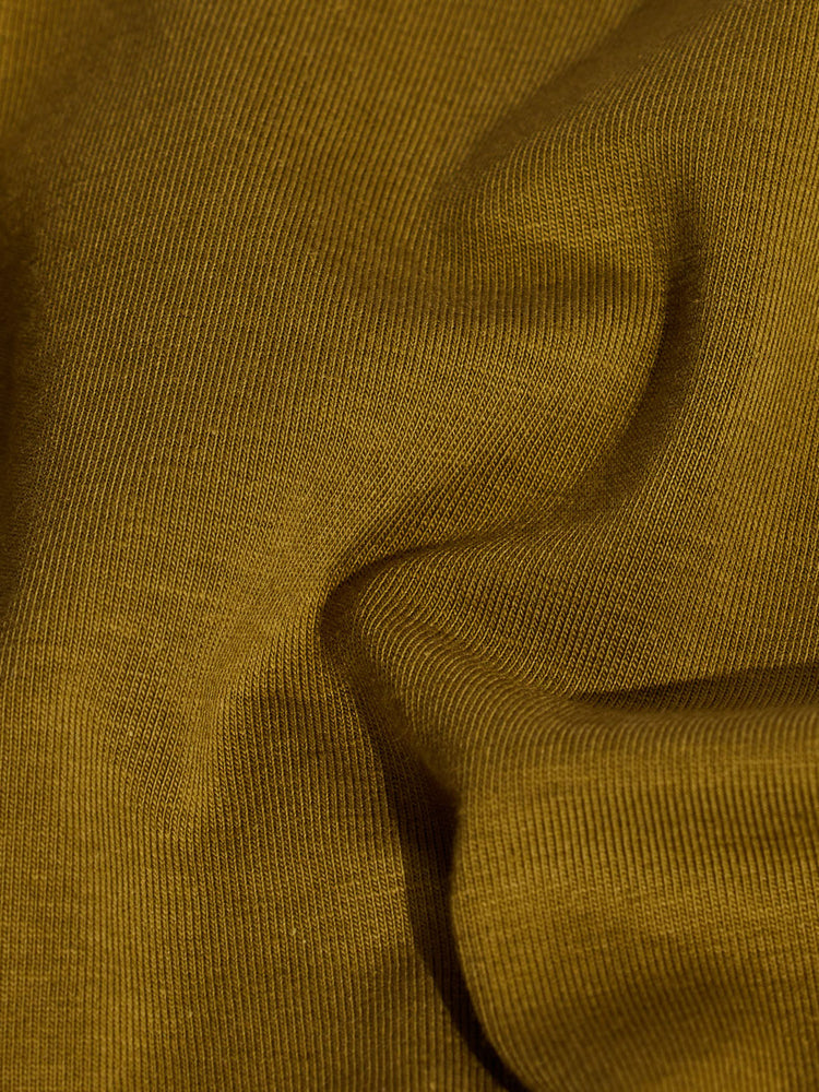 Olive Cotton Stretch Polo Collar T-Shirt