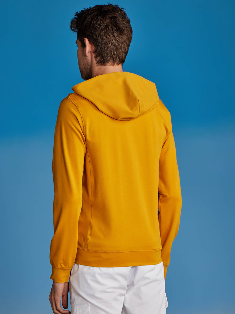 Yellow Plain Stretch Sweatshirt