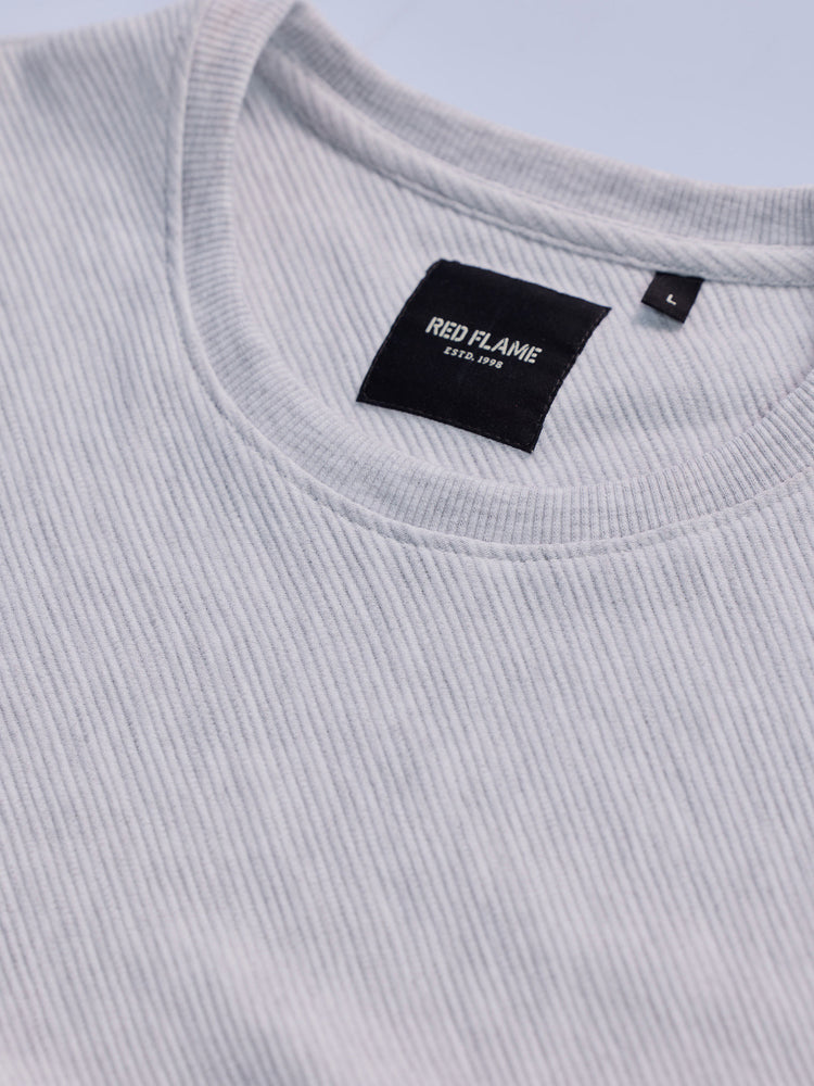 White Jacquard  Sweatshirt