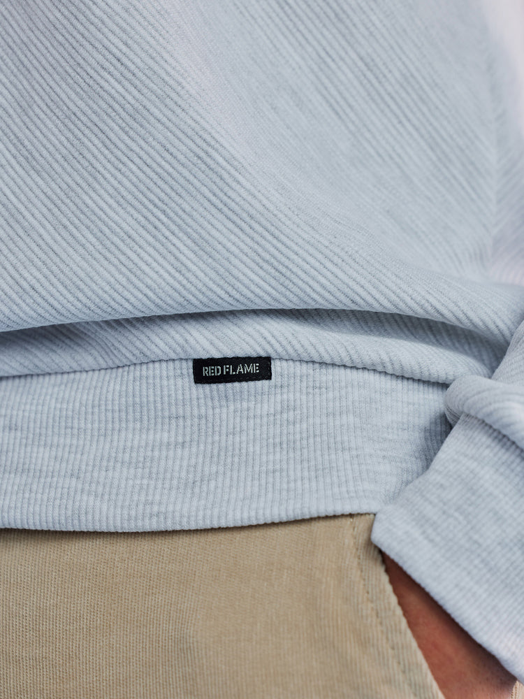 White Jacquard  Sweatshirt