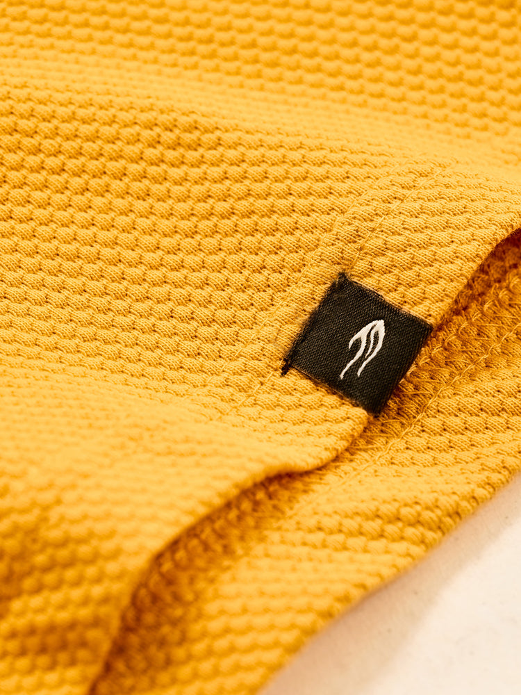 Yellow Cotton Polo T-Shirt