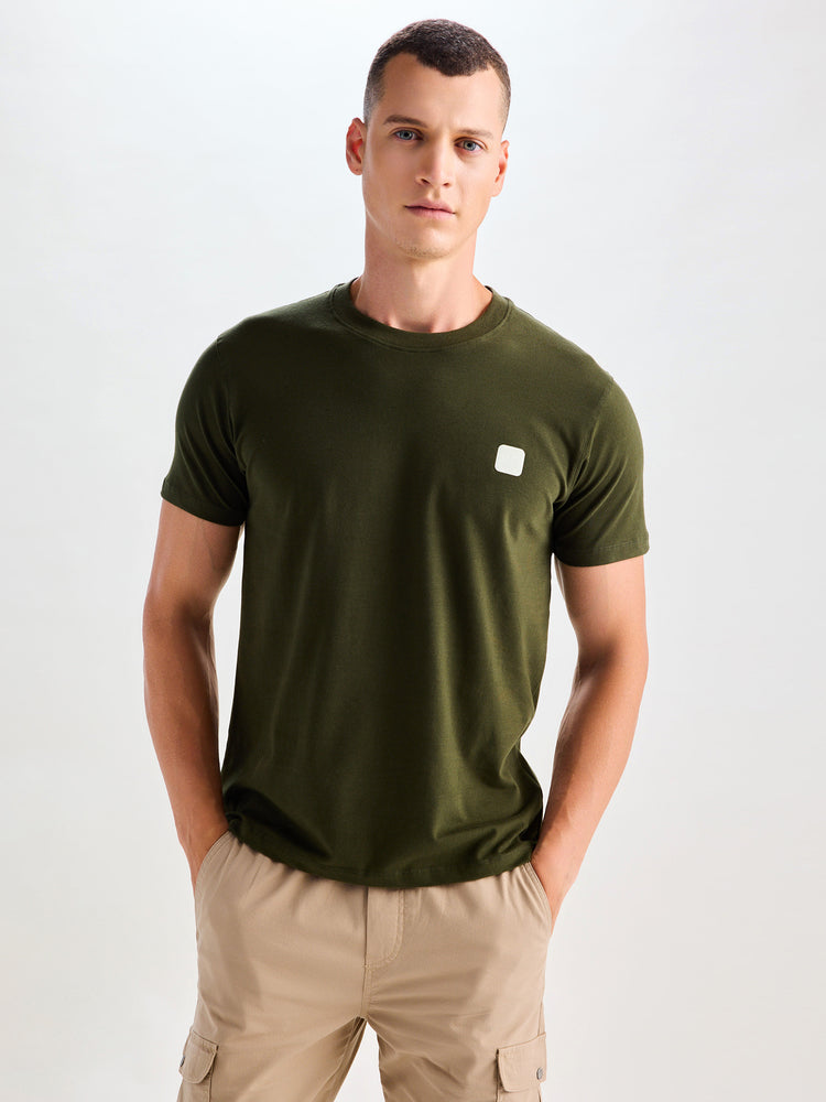 Army Green Ultra Soft Stretch T-Shirt