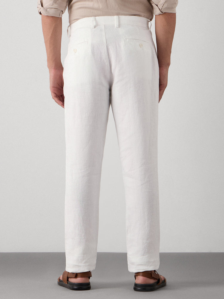 Relaxed Fit Pure Linen Trouser