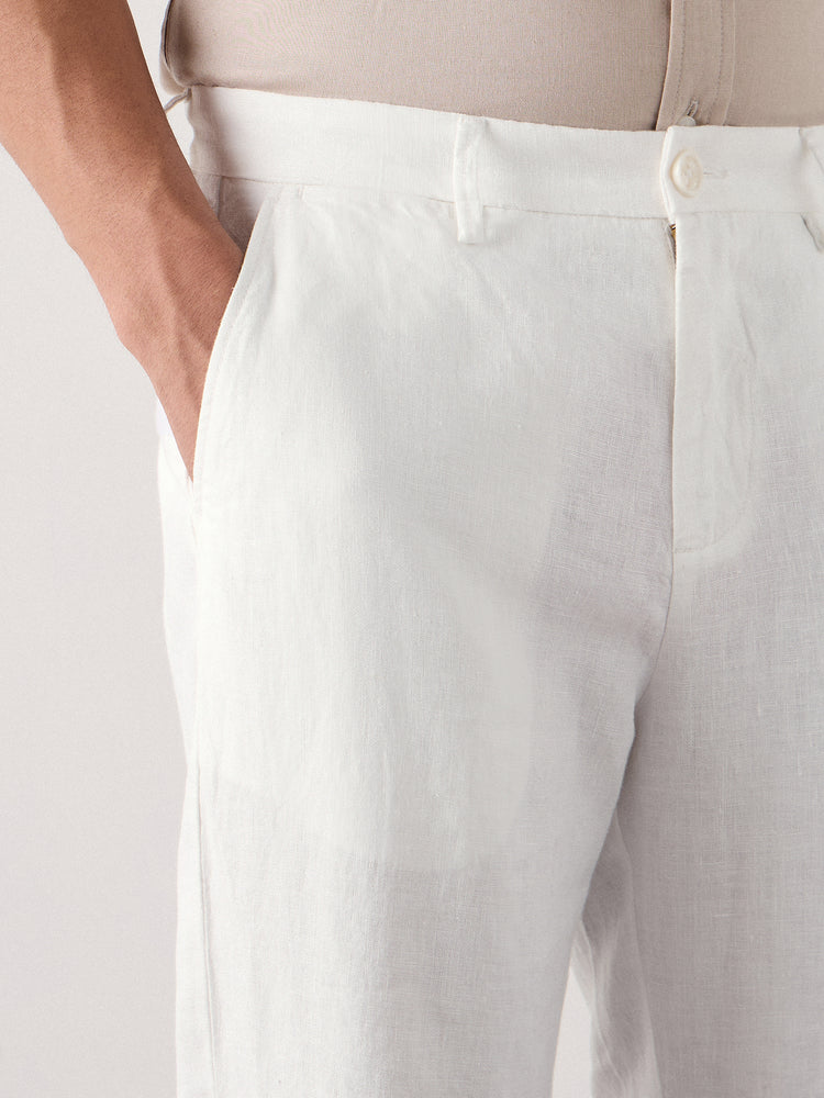 Relaxed Fit Pure Linen Trouser