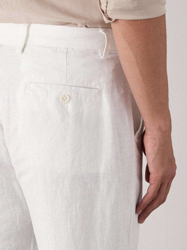 Relaxed Fit Pure Linen Trouser