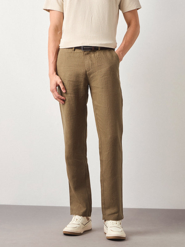 Relaxed Fit Pure Linen Trouser