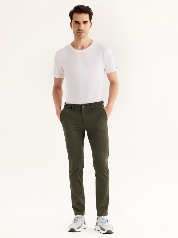 Olive Stretch Skinny Fit Trouser