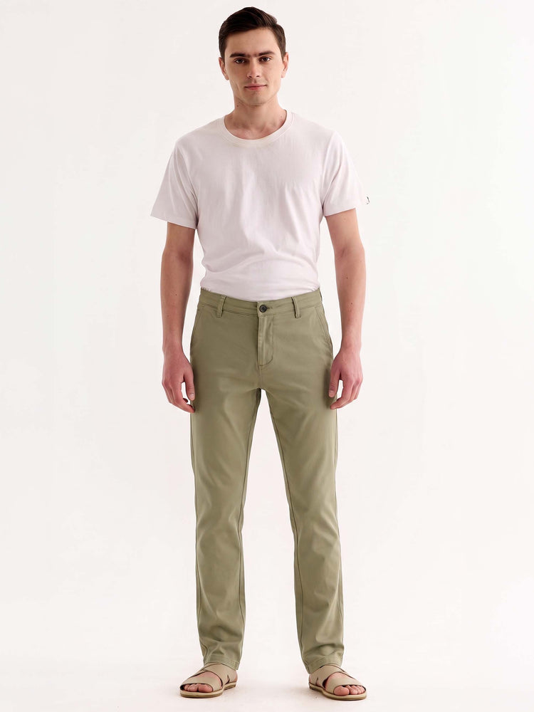 Green Stretch Slim Fit Trouser