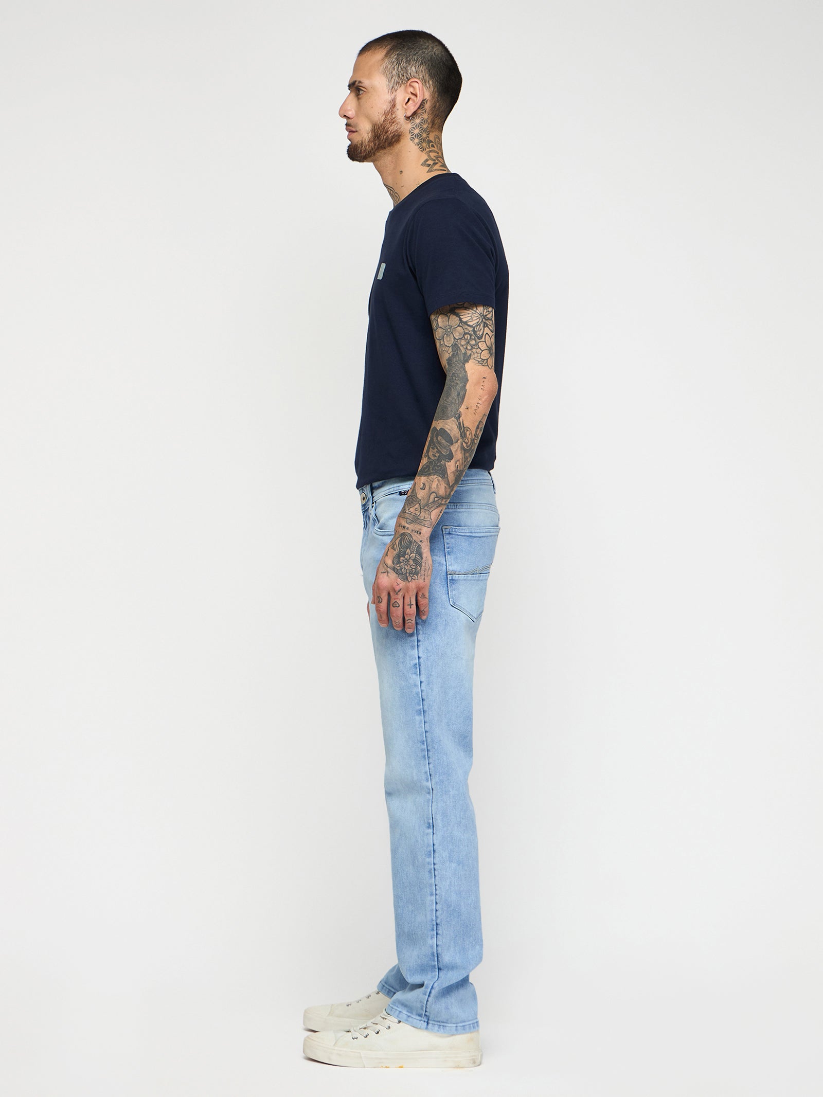 Relaxed Fit Light Wash Jeans