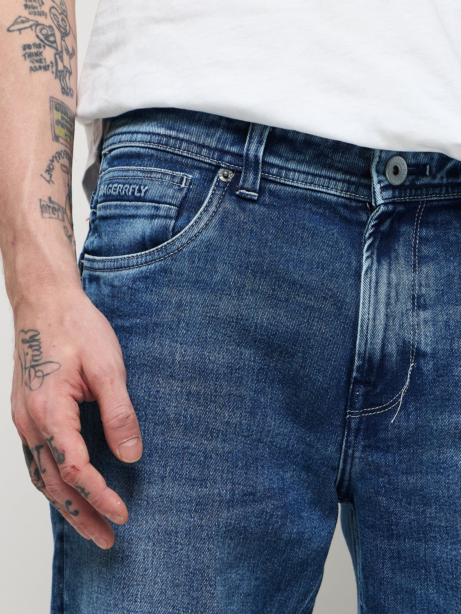 Relaxed Fit Medium Wash Jeans