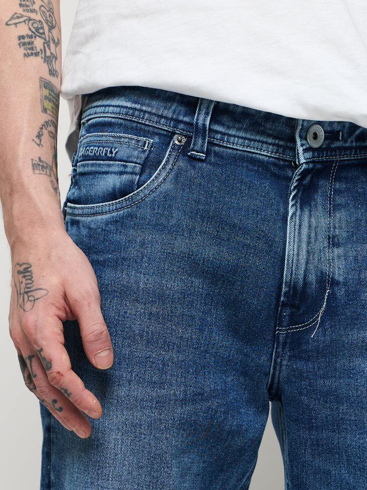 Relaxed Fit Medium Wash Jeans