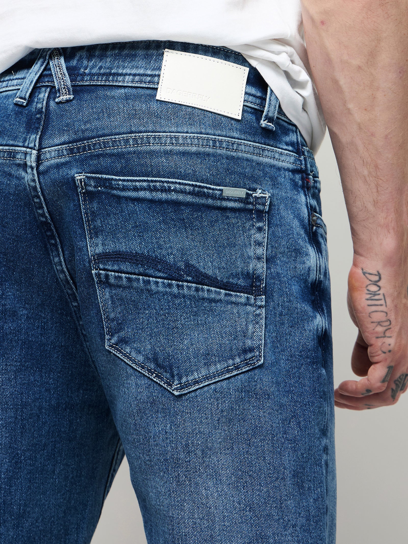 Relaxed Fit Medium Wash Jeans