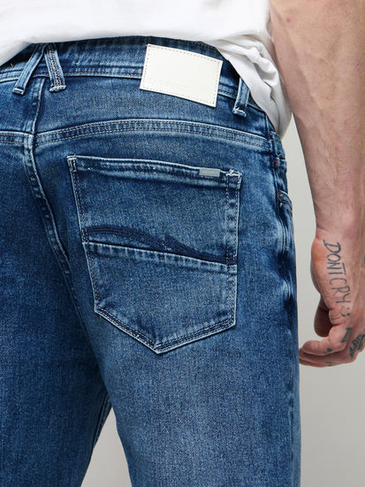 Relaxed Fit Medium Wash Jeans
