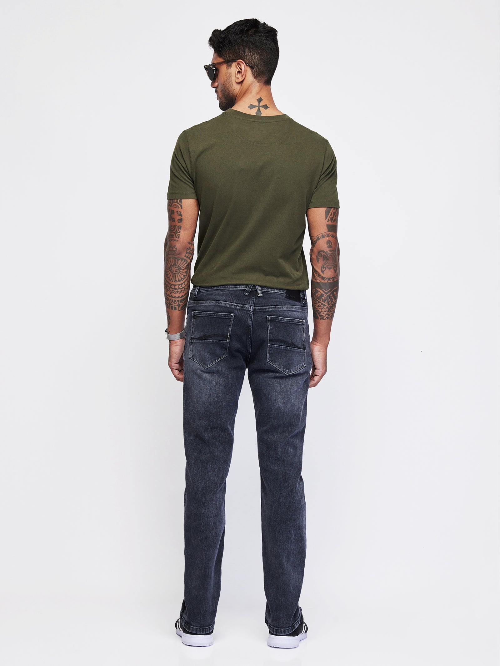 Relaxed Fit Dark Wash Jeans