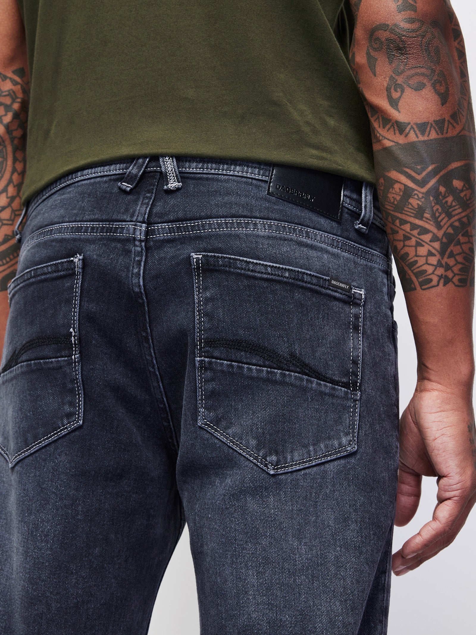 Relaxed Fit Dark Wash Jeans