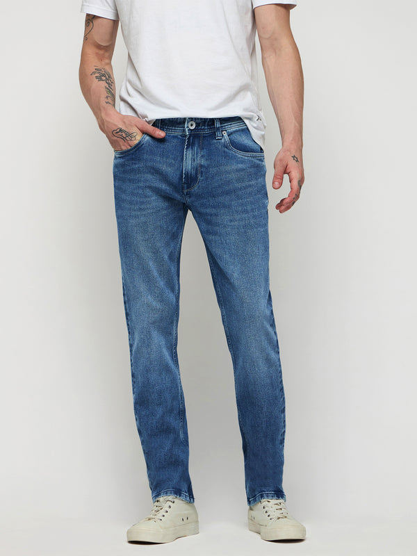 Straight Fit Medium Wash Jeans