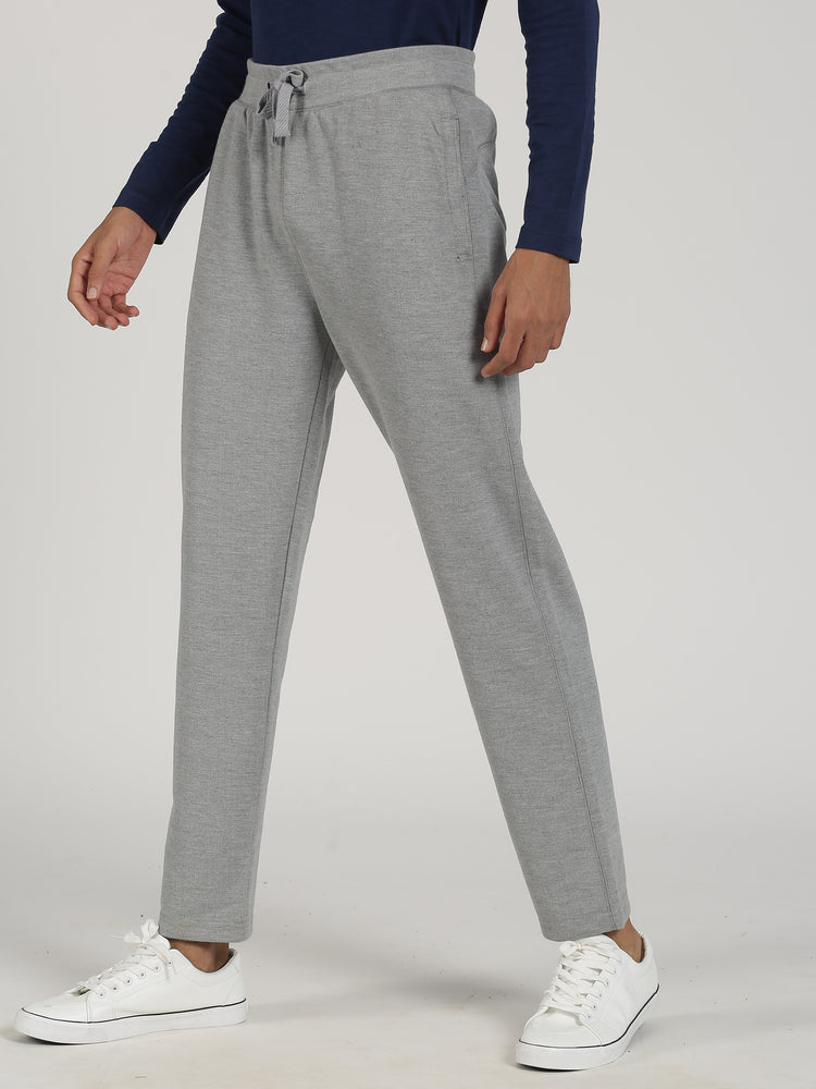 Cream  Cotton Blend  Track Pant