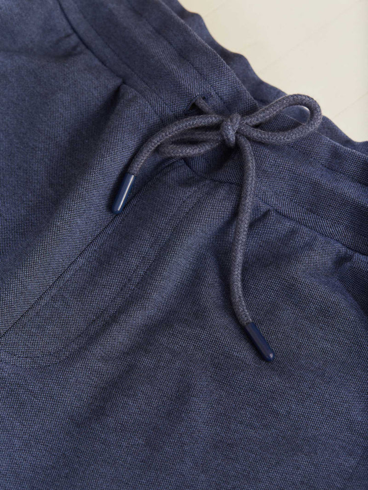 Blue Knits Jacquard  Shorts