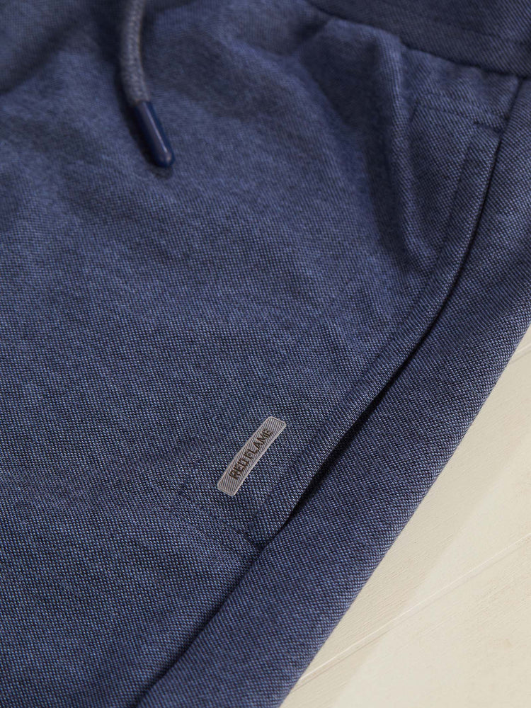 Blue Knits Jacquard  Shorts
