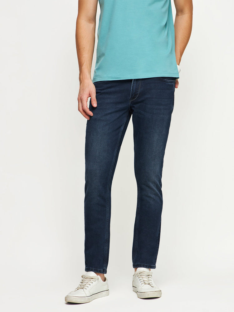 Tapered Fit Dark Wash Jeans