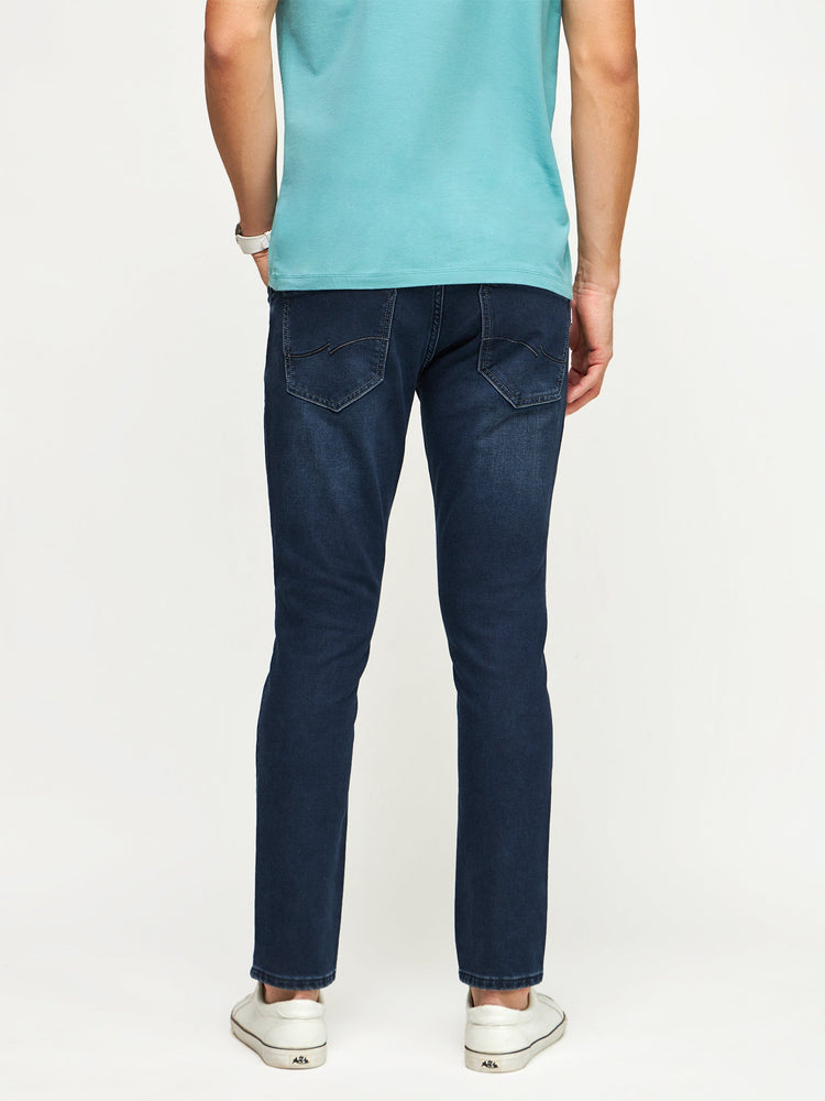 Tapered Fit Dark Wash Jeans