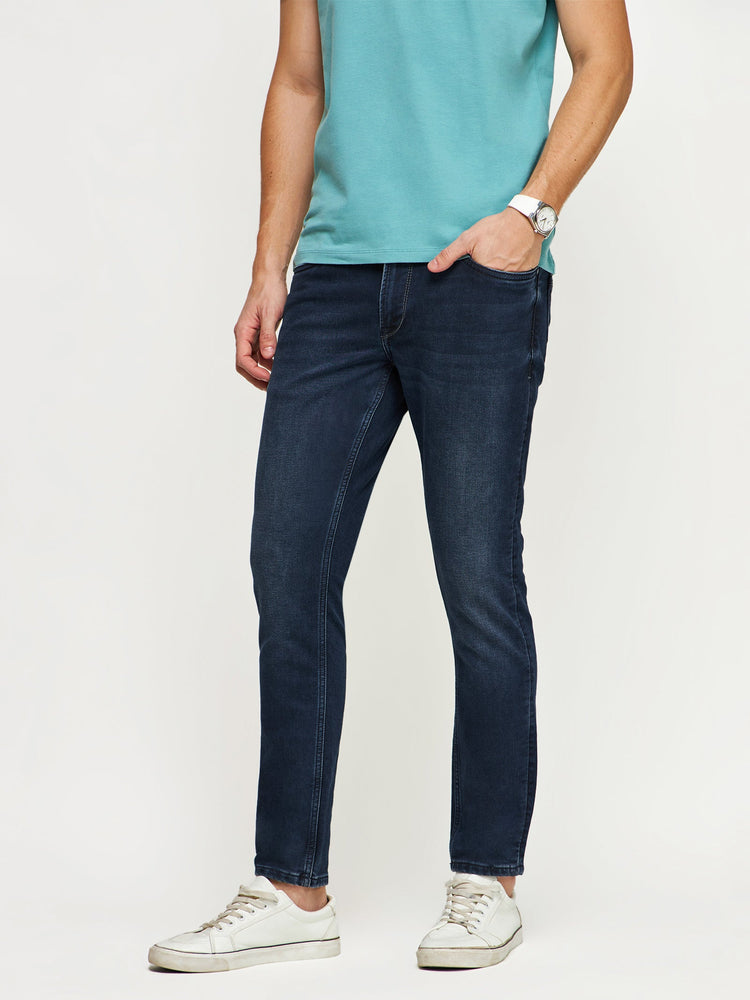 Tapered Fit Dark Wash Jeans