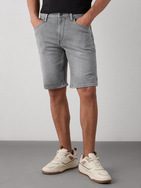Regular Fit Denim Shorts