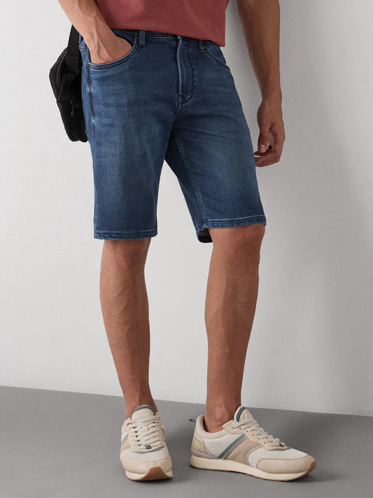 Regular Fit Denim Shorts