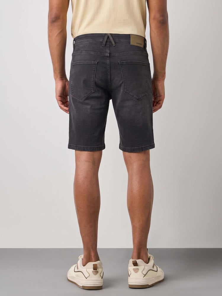 Dark Blue Denim Shorts