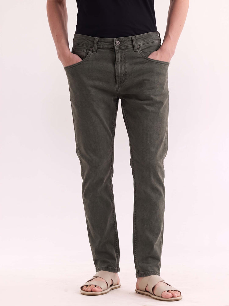 Olive Slim Fit Jeans