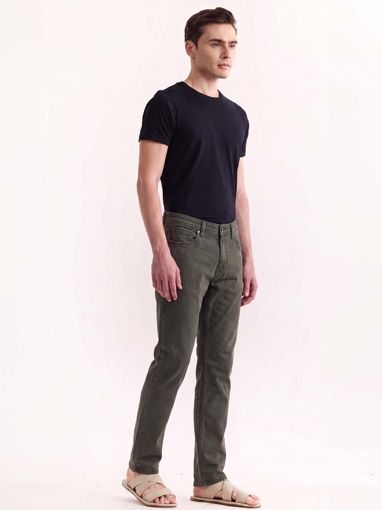 Olive Slim Fit Jeans