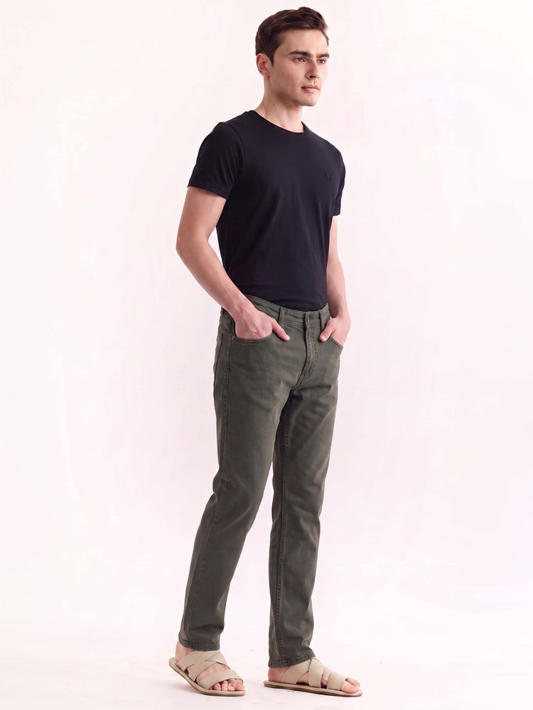 Olive Slim Fit Jeans