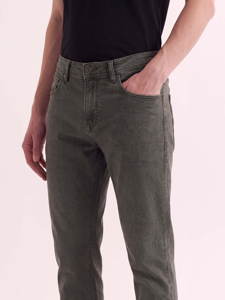 Olive Slim Fit Jeans