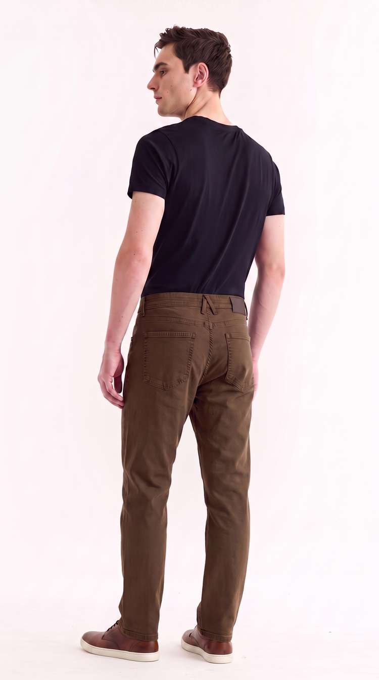 Dark Brown Slim Fit Jeans