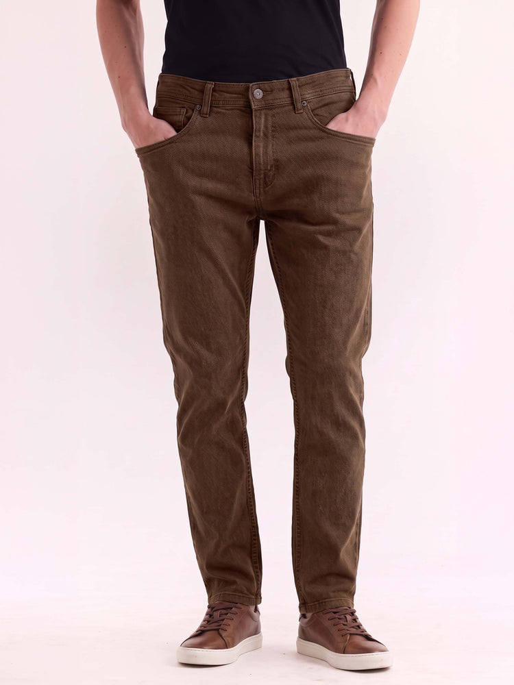 Dark Brown Slim Fit Jeans