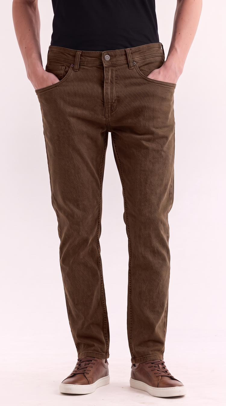 Dark Brown Slim Fit Jeans