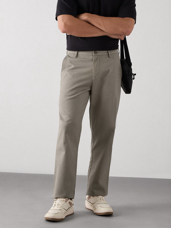 Relaxed Fit Textured Trouser