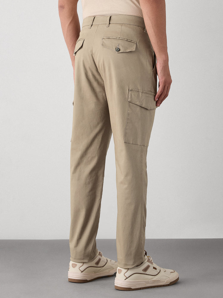 Relaxed Fit Pleated Cargo Trouser